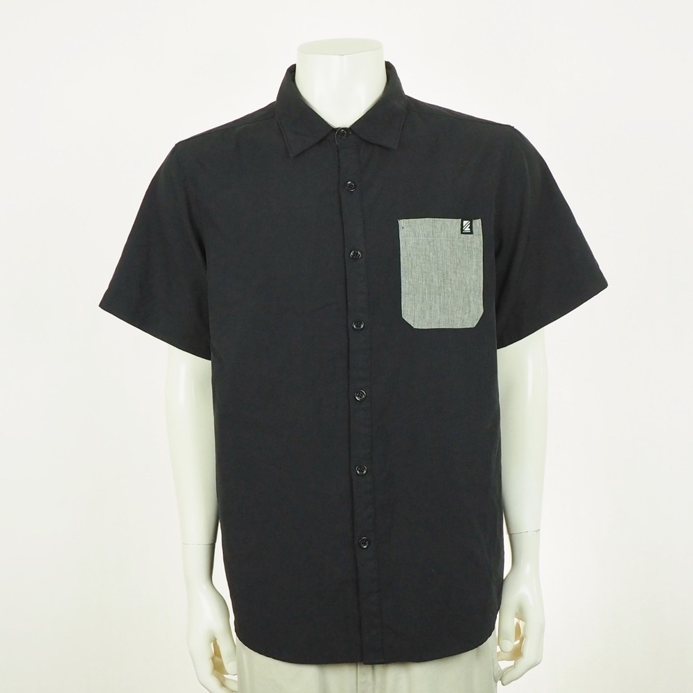 Dakine Wrench Button Down Shirt Mens Large Black Outdoor Adventure Hiking Trail